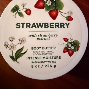 Bath & Body Works Strawberry Body Butter with Shea and Cocoa